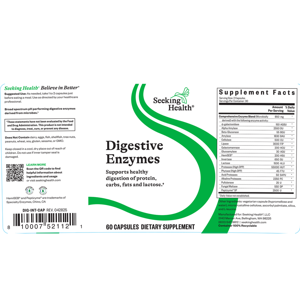 Seeking Health Digestive Enzymes