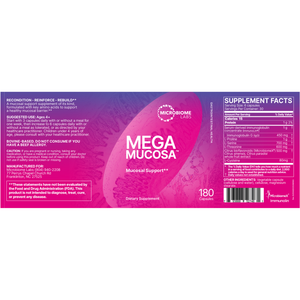 Microbiome Labs MegaMucosa Capsules