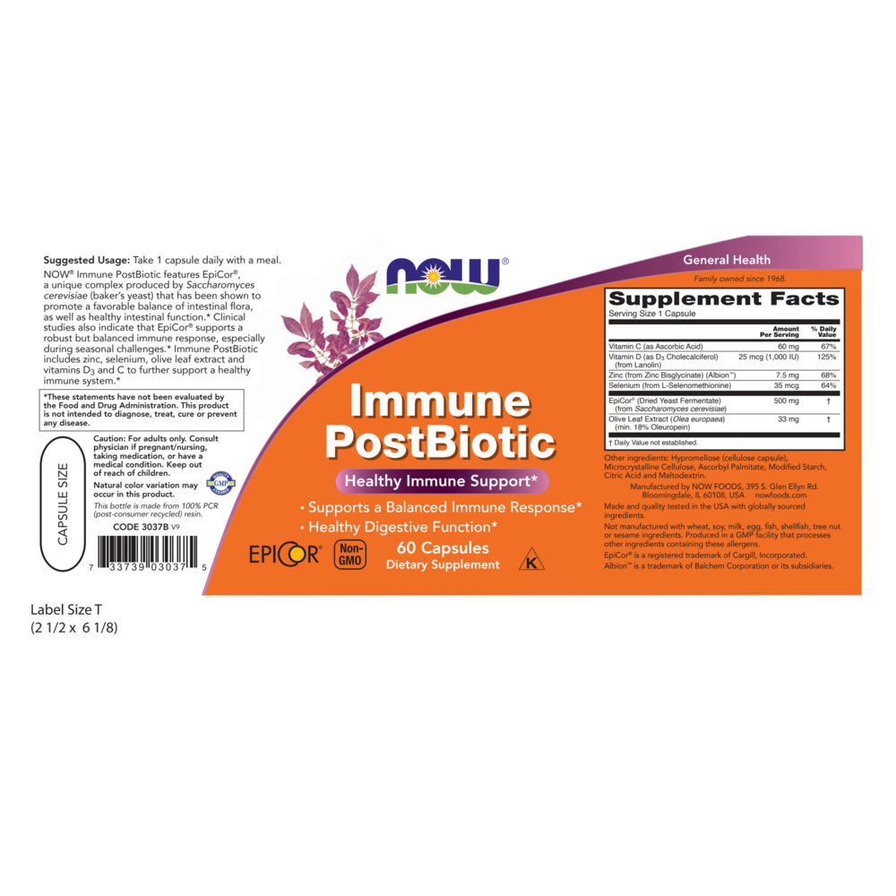 NOW Foods Immune PostBiotic