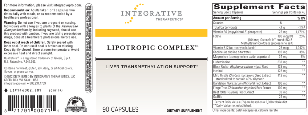 Integrative Therapeutics Lipotropic Complex