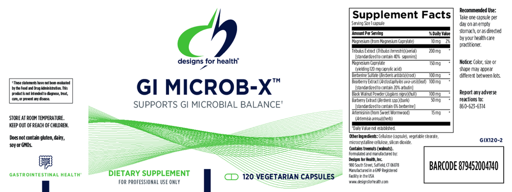 Designs for Health GI Microb-X