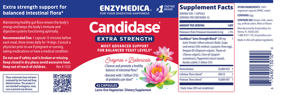 Enzymedica Candidase Extra Strength