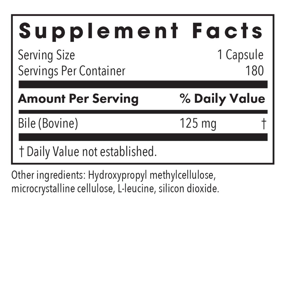 ARG Ox Bile 125 mg Digest