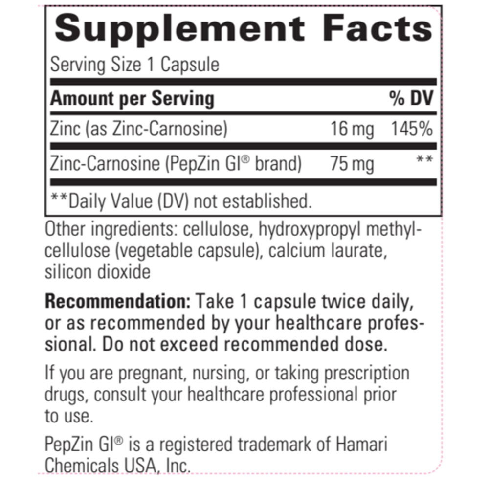 Integrative Therapeutics Zinc-Carnosine